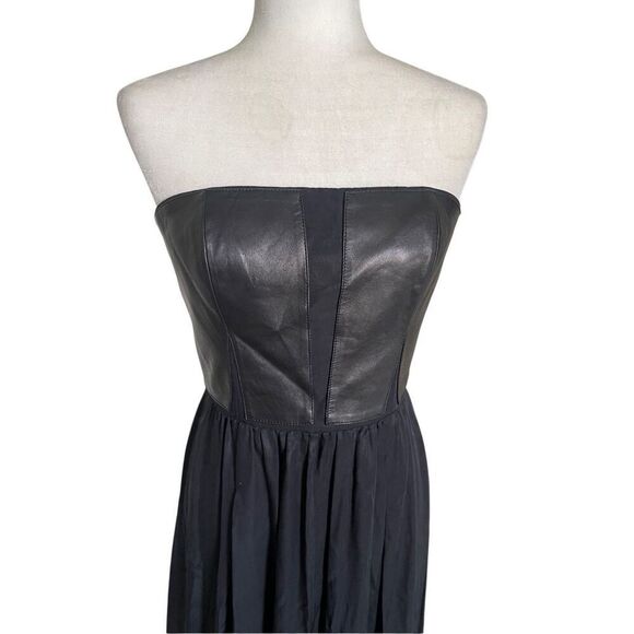 Rebecca Taylor Black Strapless Maxi Dress – Size 6 - Picture 3 of 8